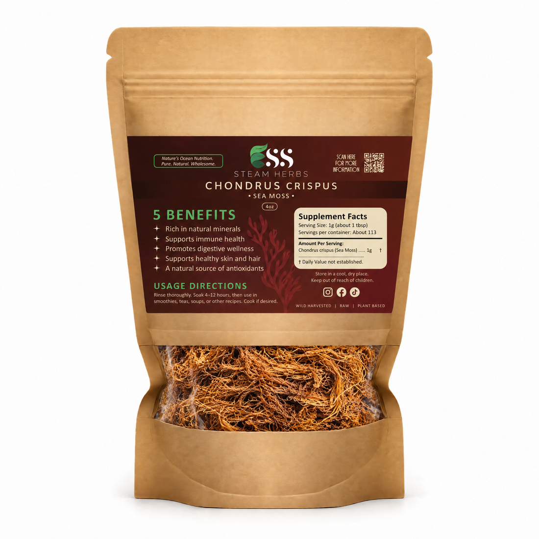 Chondrus Crispus Sea Moss (Yellow)